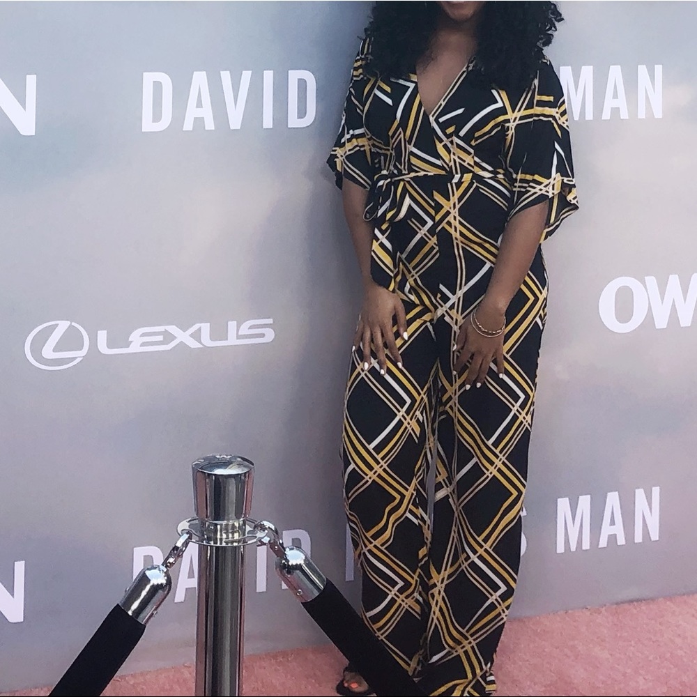 Black and Yellow Jumpsuit